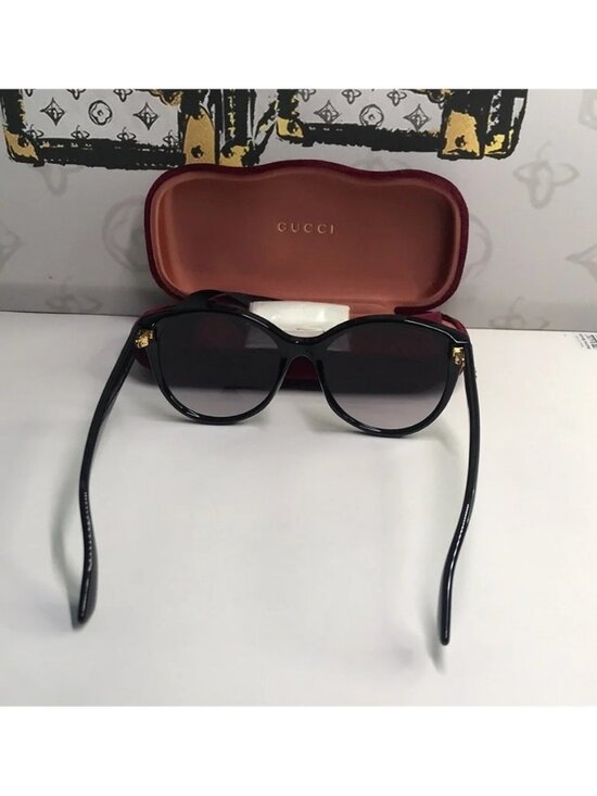 New Authentic Gucci Black Cat-Eye Sunglasses GG0631s 001 main image 8